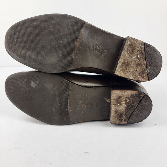 Tory Burch Chelsea Ankle Boots Patent Leather Brown Size 7 M - Picture 13 of 16